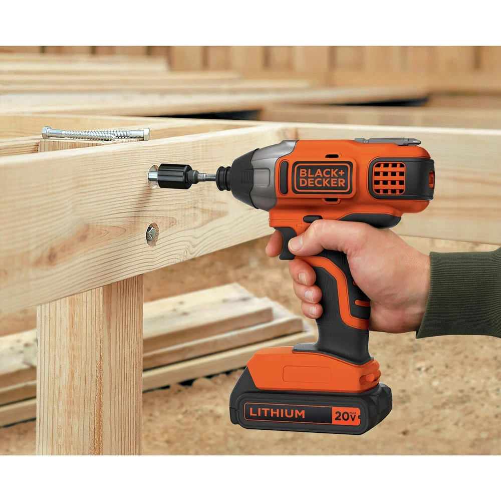 Black & Decker BD2KITCDDI 20V MAX 1.5 Ah Cordless Lithium-Ion Drill And Impact Driver Combo Kit 17 Black & Decker BD2KITCDDI 20V MAX 1.5 Ah Cordless Lithium-Ion Drill And Impact Driver Combo Kit - Image 15