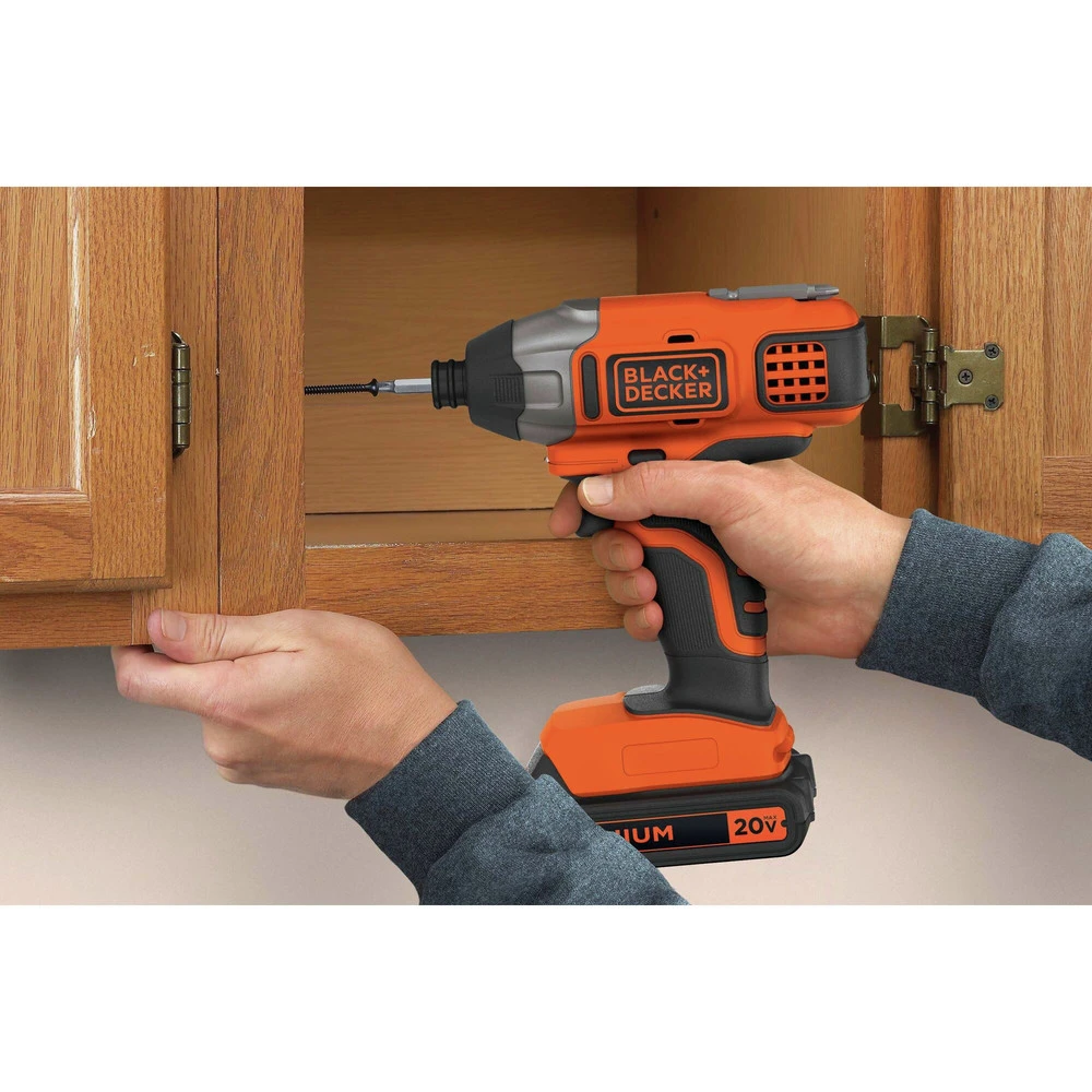 Black & Decker BD2KITCDDI 20V MAX 1.5 Ah Cordless Lithium-Ion Drill And Impact Driver Combo Kit 18 Black & Decker BD2KITCDDI 20V MAX 1.5 Ah Cordless Lithium-Ion Drill And Impact Driver Combo Kit - Image 16