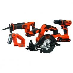 Sunex Sales Shop 31 Black & Decker BD4KITCDCRL 20V MAX 1.5 Ah Cordless Lithium-Ion 4-Tool Combo Kit