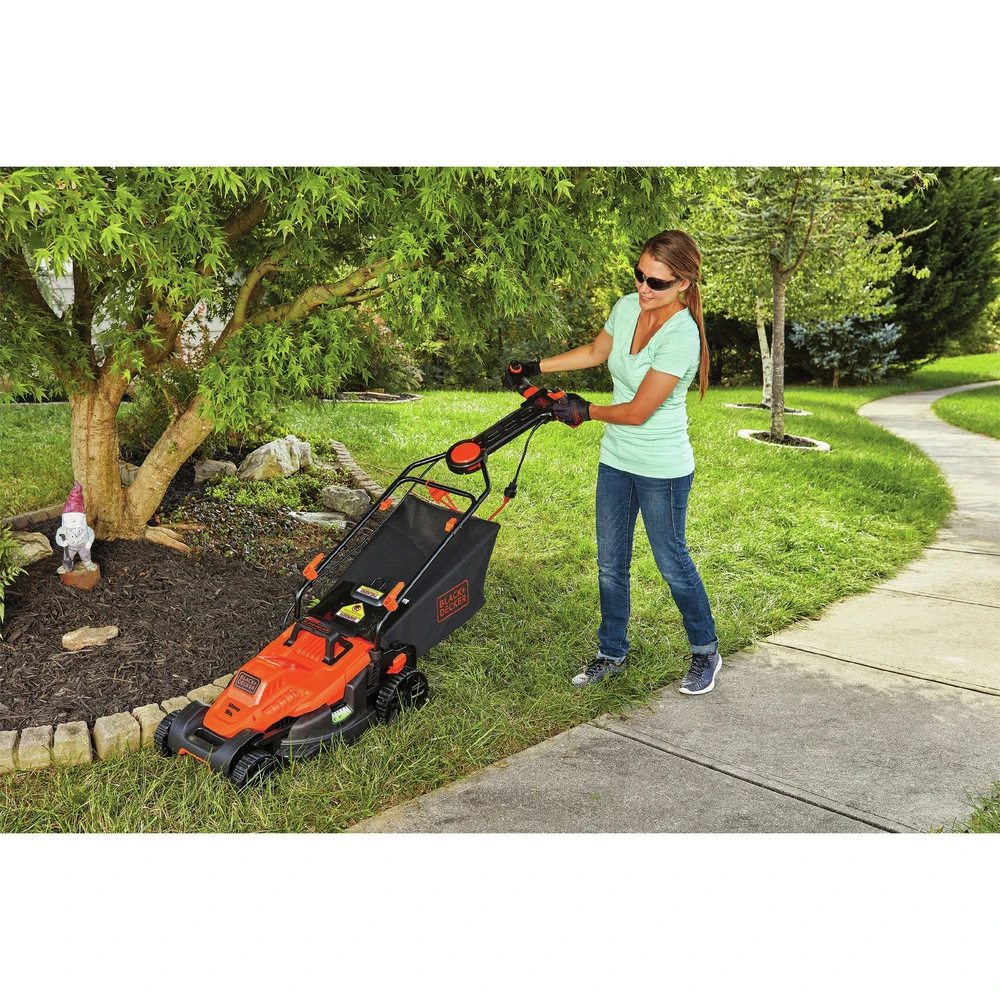 Black & Decker BEMW472ES 120V 10 Amp Brushed 15 In. Corded Lawn Mower With Pivot Control Handle 10 Black & Decker BEMW472ES 120V 10 Amp Brushed 15 In. Corded Lawn Mower With Pivot Control Handle - Image 8