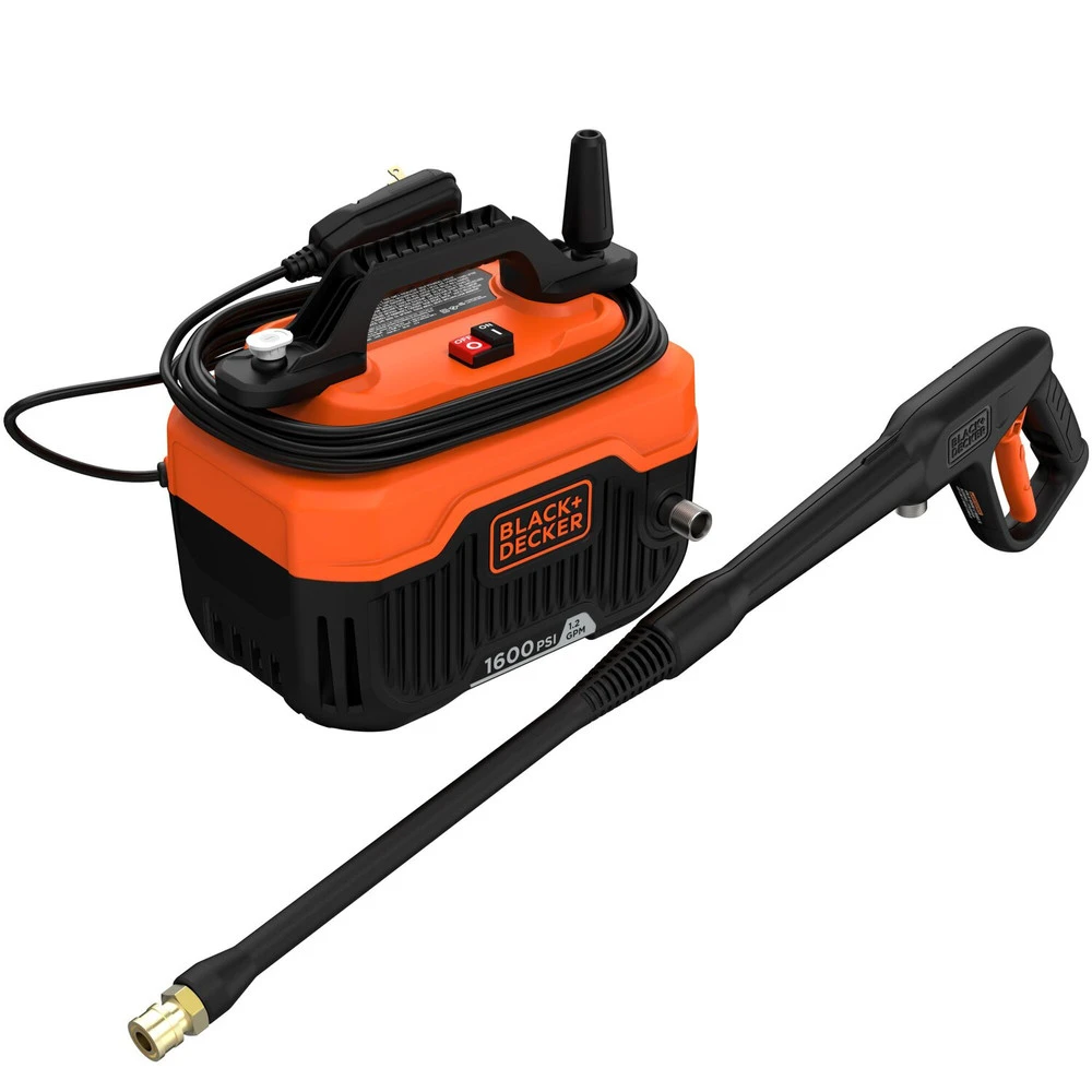 Black & Decker BEPW1600 1600 Max PSI 1.2 GPM Corded Cold Water Pressure Washer 5 Black & Decker BEPW1600 1600 Max PSI 1.2 GPM Corded Cold Water Pressure Washer - Image 3