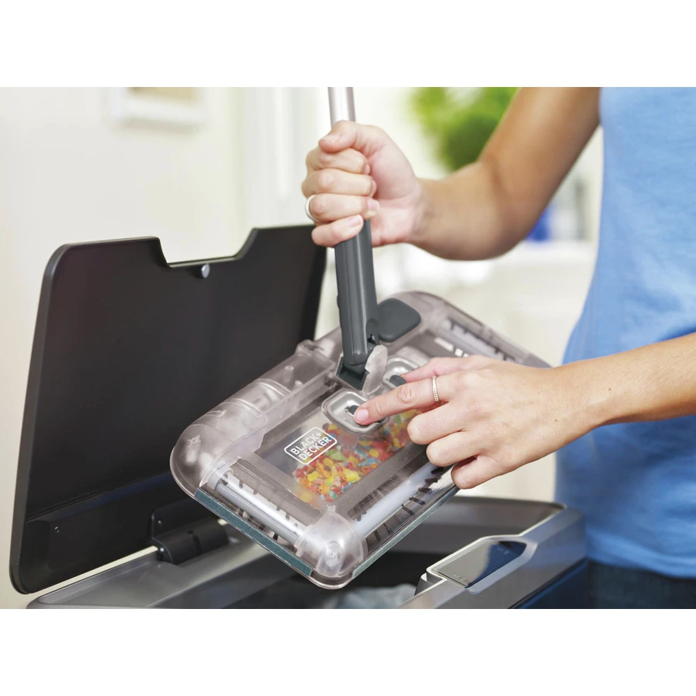 Black & Decker HFS215J01 7.2V Lithium-Ion 100-Minute Powered Cordless Floor Sweeper - Charcoal Grey 16 Black & Decker HFS215J01 7.2V Lithium-Ion 100-Minute Powered Cordless Floor Sweeper - Charcoal Grey - Image 14