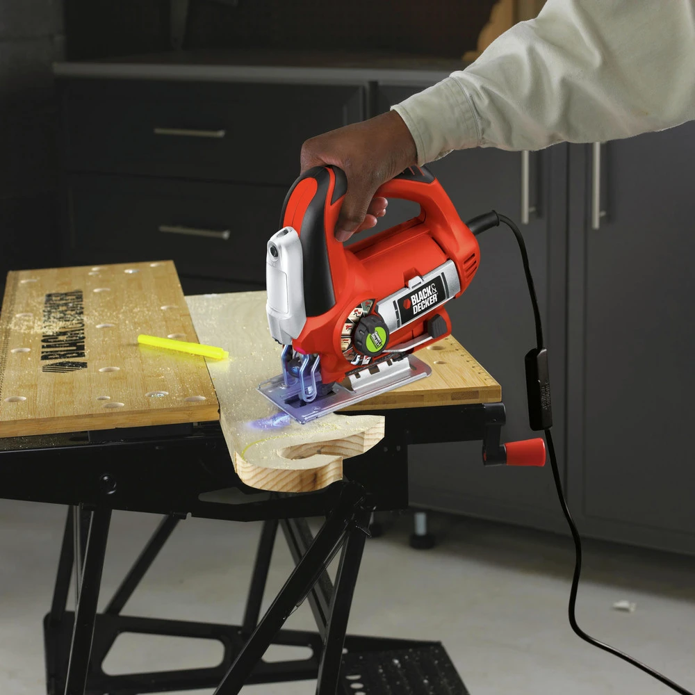 Black & Decker JS670V LINEFINDER 110V 6 Amp Variable Speed Corded Jigsaw With Smart Select Technology 10 Black & Decker JS670V LINEFINDER 110V 6 Amp Variable Speed Corded Jigsaw With Smart Select Technology - Image 8