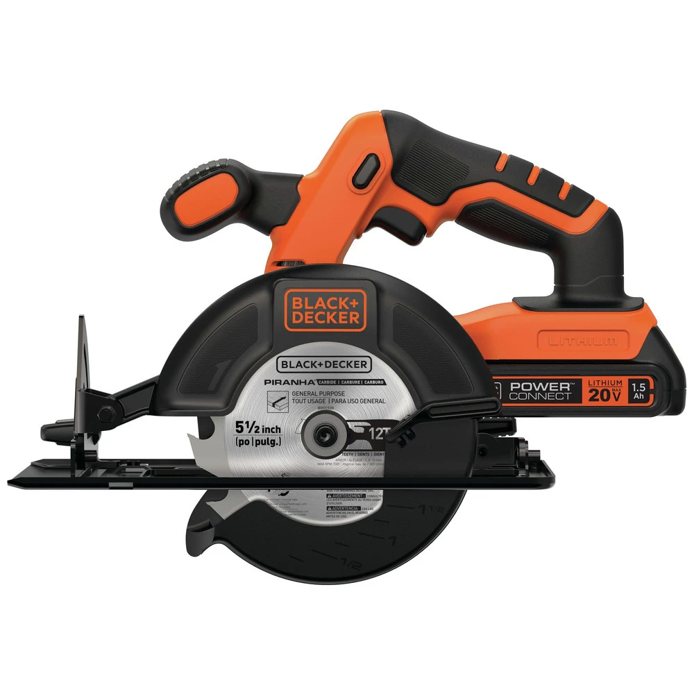Black & Decker BD2KITCDDCS 20V MAX Brushed Lithium-Ion 3/8 In. Cordless Drill Driver And 5.5 In. Circular Saw Combo Kit (1.5 Ah) 5 Black & Decker BD2KITCDDCS 20V MAX Brushed Lithium-Ion 3/8 In. Cordless Drill Driver And 5.5 In. Circular Saw Combo Kit (1.5 Ah) - Image 3