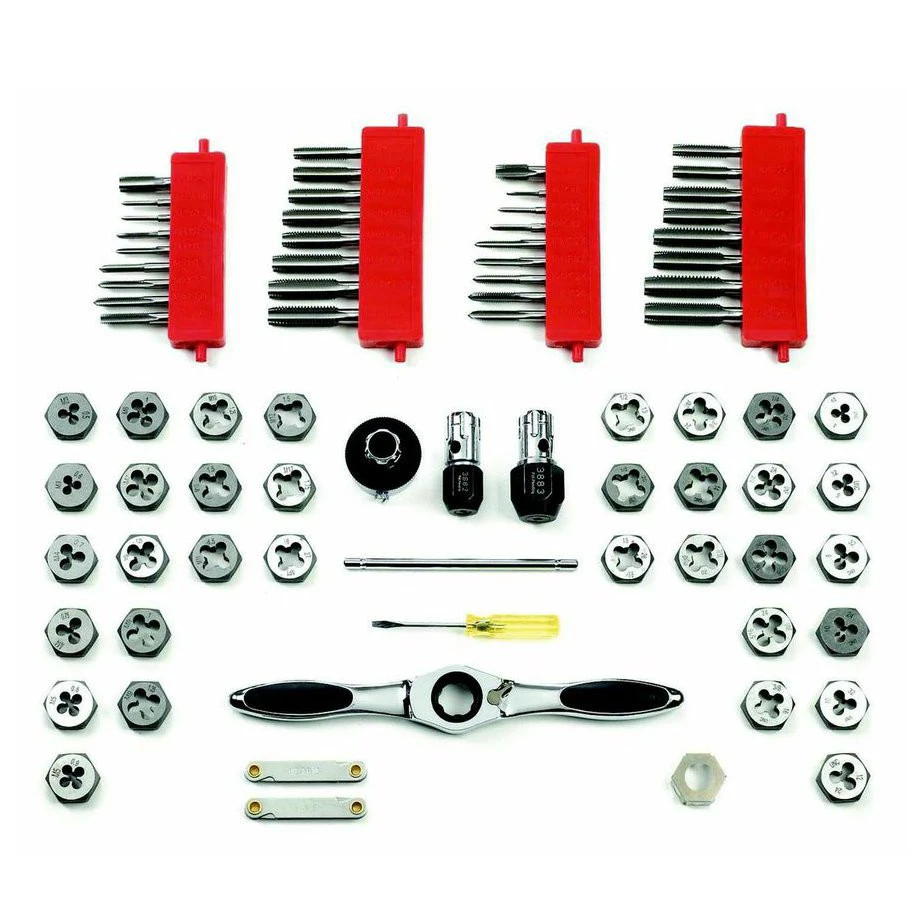 GearWrench 3887 75-Piece SAE/Metric Ratcheting Tap And Die Drive Tool Set 4 GearWrench 3887 75-Piece SAE/Metric Ratcheting Tap And Die Drive Tool Set - Image 2