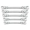 GearWrench 81910 5 Pc. Flex Flare Nut Wrench Set - SAE -Sunex Sales Shop kdtn81910