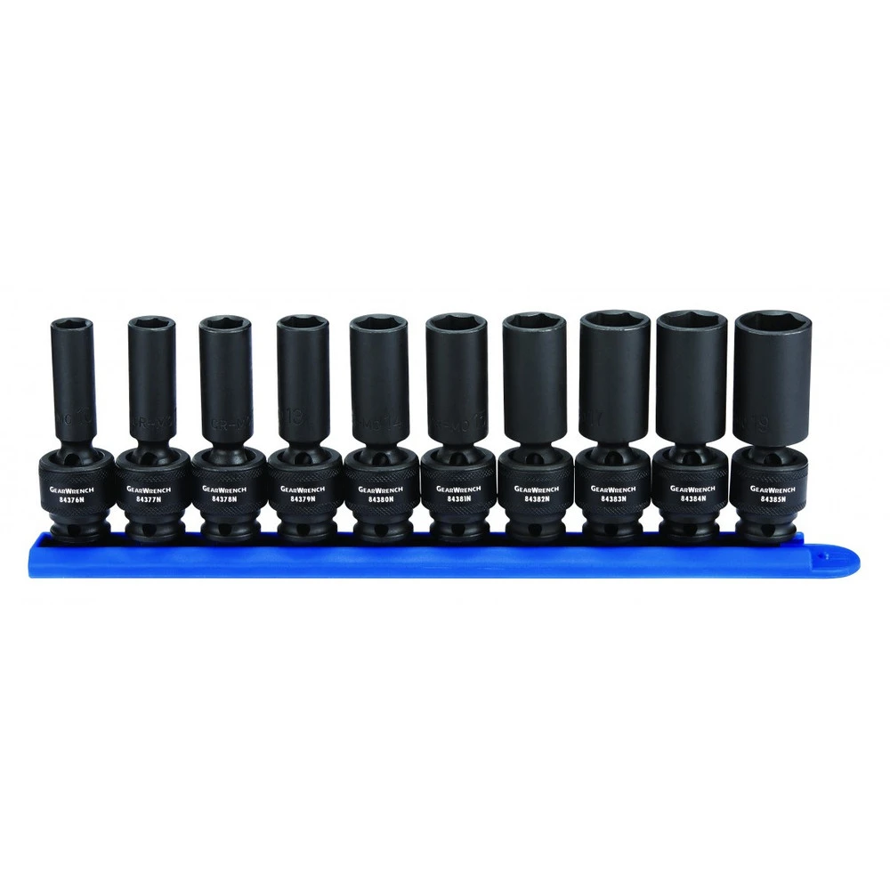 GearWrench 84924N 10-Piece 3/8 In. Drive Metric Deep Universal Socket Set 3 GearWrench 84924N 10-Piece 3/8 In. Drive Metric Deep Universal Socket Set