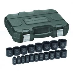 GearWrench 84932N 19-Piece SAE 1/2 In. Drive Impact Socket Set