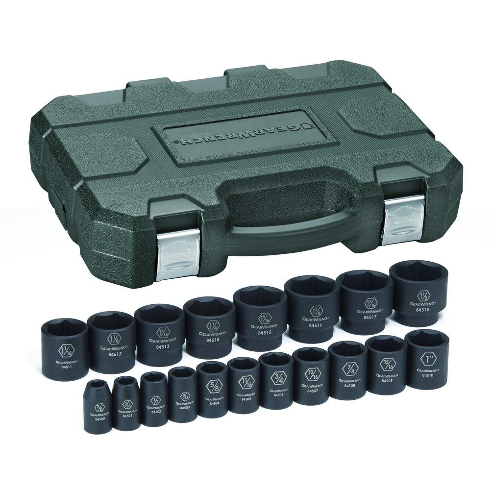GearWrench 84932N 19-Piece SAE 1/2 In. Drive Impact Socket Set 3 GearWrench 84932N 19-Piece SAE 1/2 In. Drive Impact Socket Set