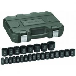GearWrench 84933N 25-Piece 1/2 In. Drive Metric Impact Socket Set
