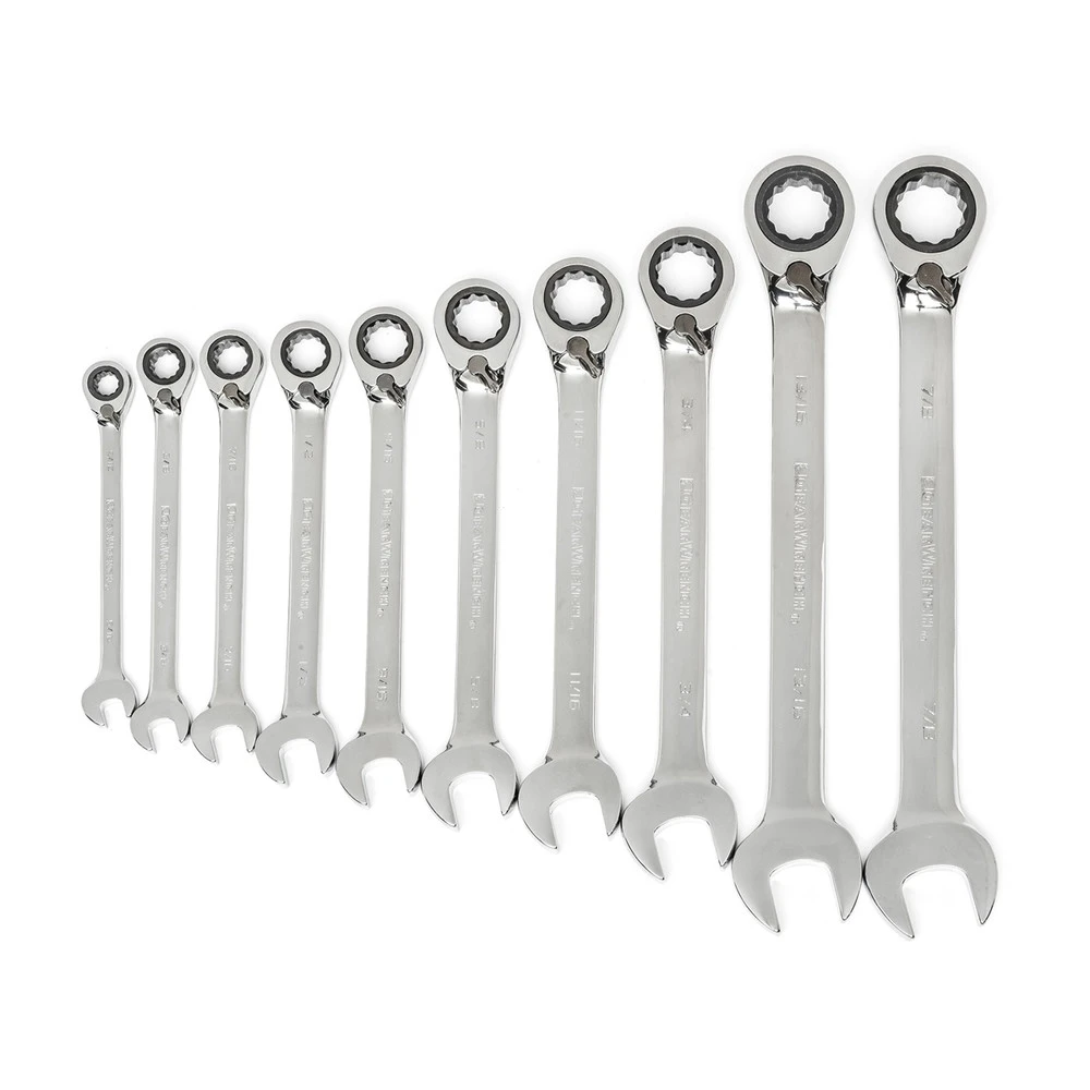 GearWrench 85891 10-Piece SAE Reversing Ratcheting Combination Wrench 3 GearWrench 85891 10-Piece SAE Reversing Ratcheting Combination Wrench