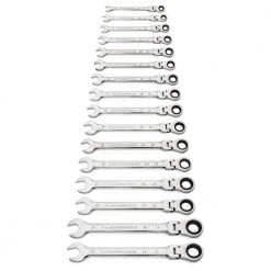 GearWrench 86728 16-Piece 90-Tooth 12 Point Metric Flex Head Combination Ratcheting Wrench Set 8 GearWrench 86728 16-Piece 90-Tooth 12 Point Metric Flex Head Combination Ratcheting Wrench Set -Sunex Sales Shop kdtn86728 b