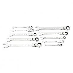 GearWrench 86758 10-Piece 90-Tooth 12 Point SAE Flex Head Combination Ratcheting Wrench Set -Sunex Sales Shop kdtn86758 a
