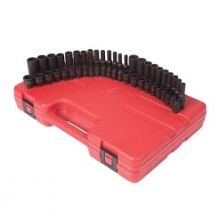 Sunex 1848 48-Piece 1/4 In. Drive SAE/Metric Impact Socket Set