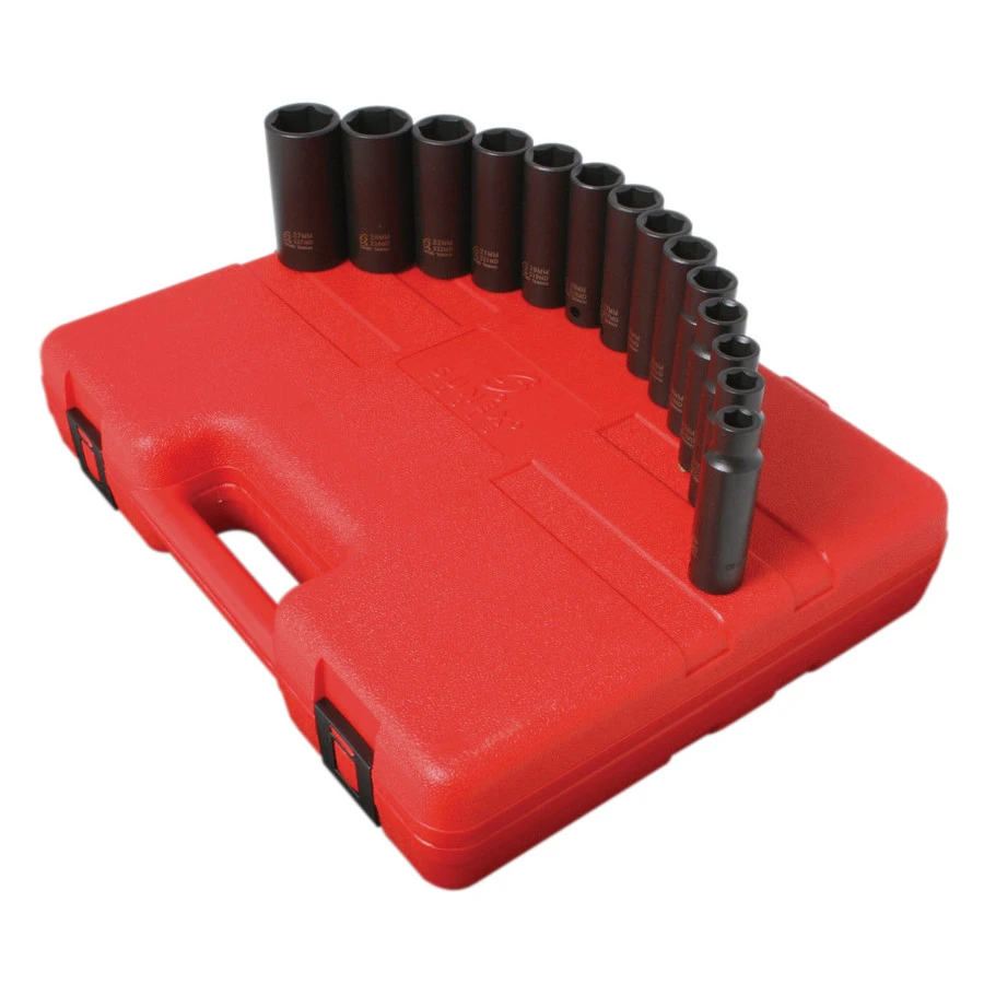 Sunex 2653 14-Piece 1/2 In. Drive Deep Well Metric Impact Socket Set 3 Sunex 2653 14-Piece 1/2 In. Drive Deep Well Metric Impact Socket Set