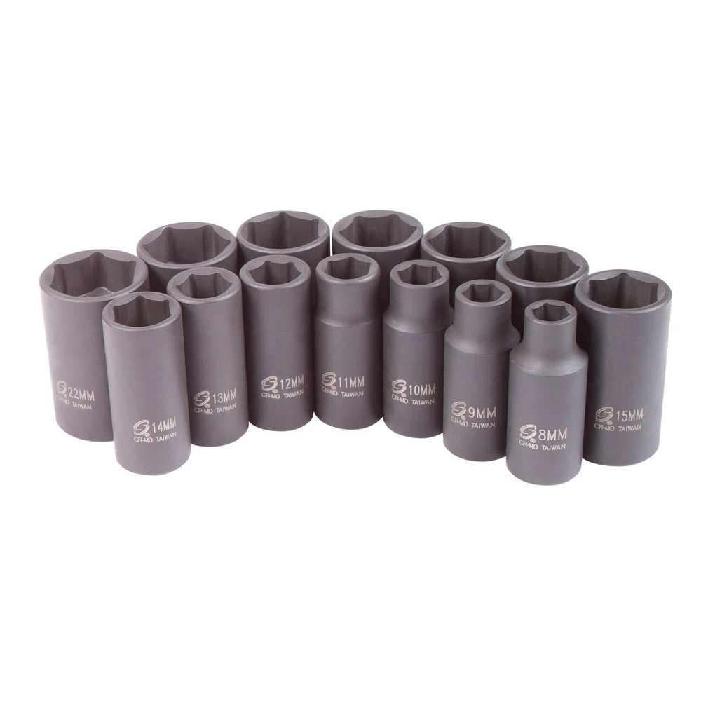 Sunex 3328 14-Piece 3/8 In. Drive Metric Mid-Depth Impact Socket Set 3 Sunex 3328 14-Piece 3/8 In. Drive Metric Mid-Depth Impact Socket Set