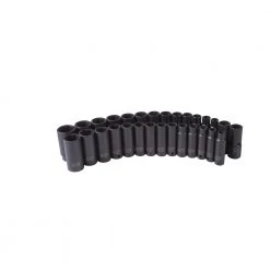 Sunex 5153DD 29-Piece 1/2 In. Drive SAE/Metric Master Double Deep Impact Socket Set -Sunex Sales Shop snxn5153dd b