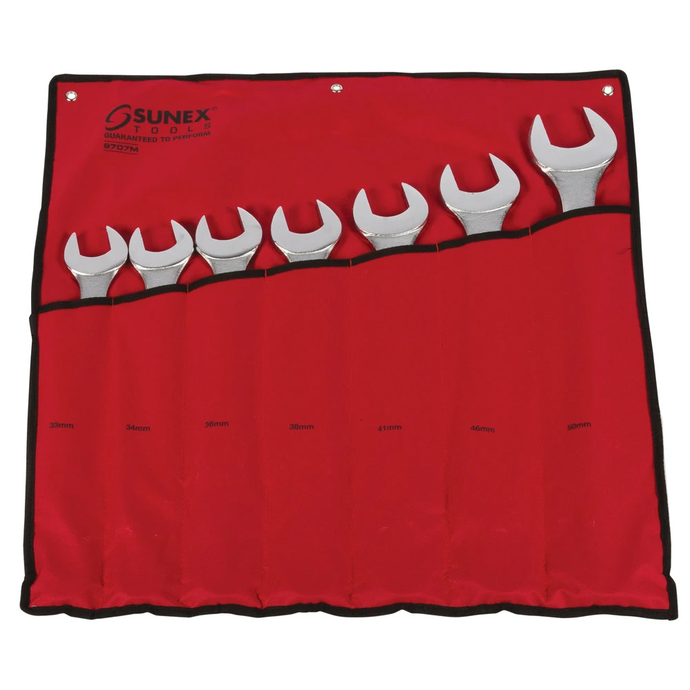 Sunex 9707M 7-Piece Raised Panel Metric Jumbo Combination Wrench Set 5 Sunex 9707M 7-Piece Raised Panel Metric Jumbo Combination Wrench Set - Image 3