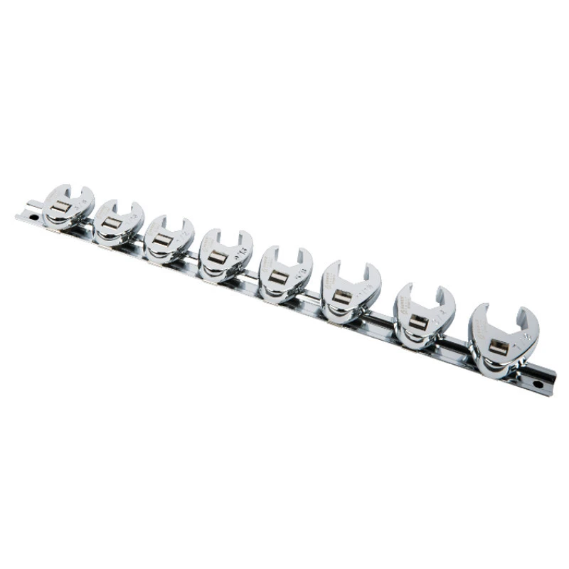 Sunex 9708 8-Piece 3/8 In. Drive SAE Fully Polished Flare Nut Crowfoot Wrench Set 3 Sunex 9708 8-Piece 3/8 In. Drive SAE Fully Polished Flare Nut Crowfoot Wrench Set