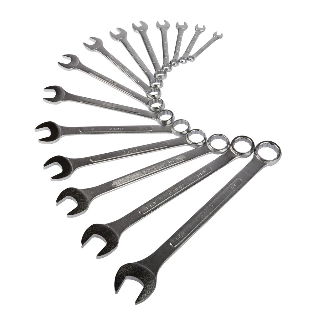 Sunex 9714A 14-Piece SAE Raised Panel Combination Wrench Set 4 Sunex 9714A 14-Piece SAE Raised Panel Combination Wrench Set - Image 2