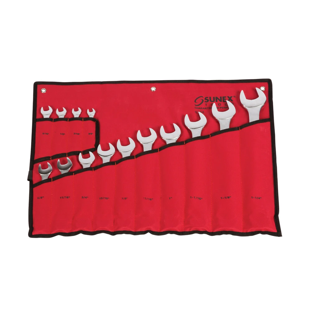 Sunex 9714A 14-Piece SAE Raised Panel Combination Wrench Set 6 Sunex 9714A 14-Piece SAE Raised Panel Combination Wrench Set - Image 4