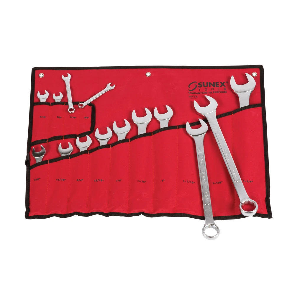 Sunex 9714A 14-Piece SAE Raised Panel Combination Wrench Set 7 Sunex 9714A 14-Piece SAE Raised Panel Combination Wrench Set - Image 5