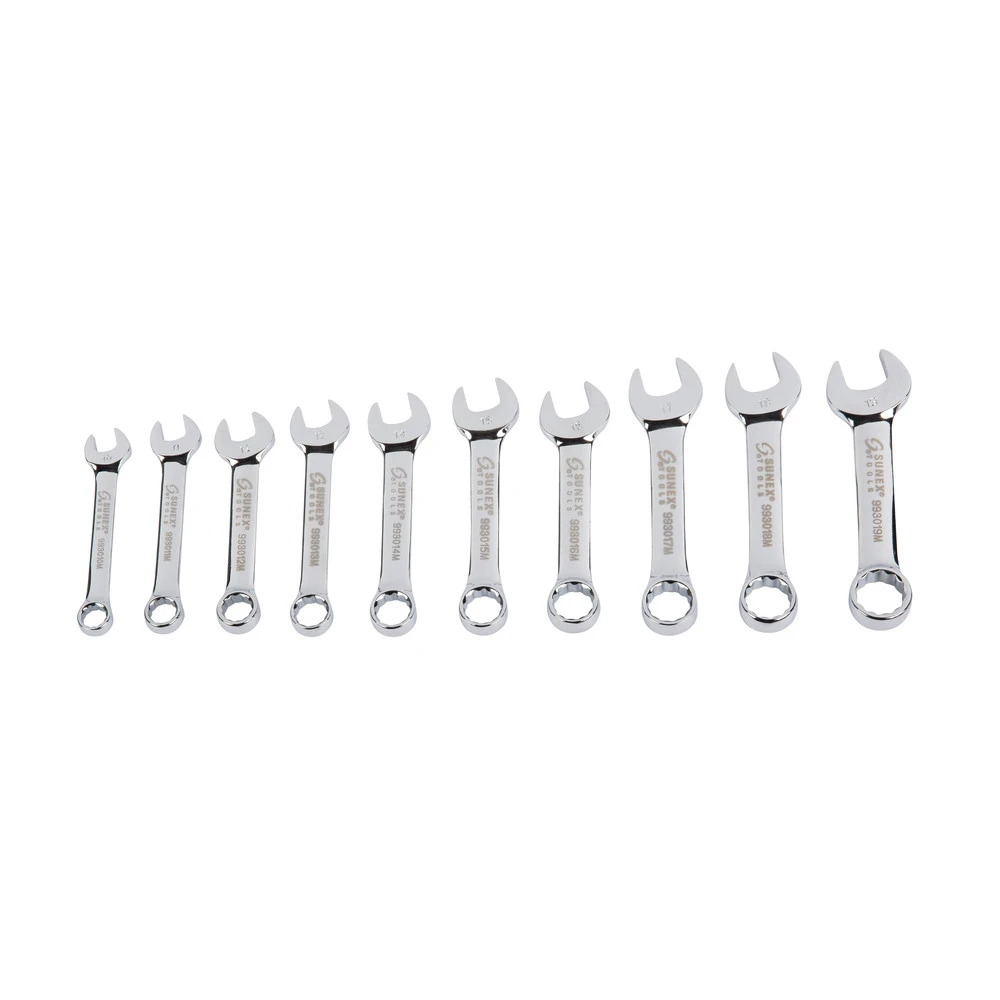 Sunex 9930M 10-Piece Metric Stubby Combination Wrench Set 4 Sunex 9930M 10-Piece Metric Stubby Combination Wrench Set - Image 2