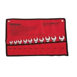 Sunex 9930M 10-Piece Metric Stubby Combination Wrench Set 8 Sunex 9930M 10-Piece Metric Stubby Combination Wrench Set -Sunex Sales Shop snxn9930m b