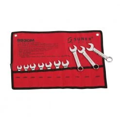 Sunex 9930M 10-Piece Metric Stubby Combination Wrench Set 9 Sunex 9930M 10-Piece Metric Stubby Combination Wrench Set -Sunex Sales Shop snxn9930m c